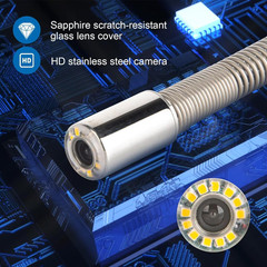 164Ft HD Sewer Camera with Light, 9&Prime; Monitor, Waterproof, 12 LED, DVR