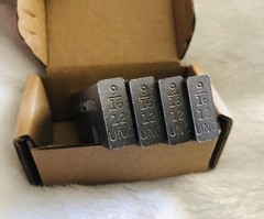 RIDGID 500B 48630 RH 9/16&Prime;-12 UNC HS Bolt Dies Set RIGHT HAND,531,532,541,542