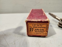 Union Tool Co. Pipe Burring Reamer No. 27 Special Alloy Steel 1/8&Prime; to 1 1/4&Prime; USA