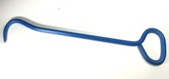Manhole Cover Hook, 36&Prime; Solid Hex shape steel, Inline handle, Pointed tip, USA