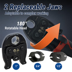 ASTM F1807 18V Electric Pipe Crimping Tool for 1/2&Prime; 3/4&Prime; 1&Prime;PEX Pipe Copper Rings