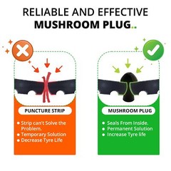 GRAND PITSTOP Tubeless Tire Gun Puncture Repair Kit with Mushroom Plug for T&hellip;