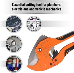 Compact Orange Pipe Cutter for Easy PVC Cutting &ndash; Perfect for DIY Enthusiasts