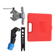 For 7 Dies Size 3/16-3/4&Prime; Eccentric Flaring Tool Set & Tube Cutter Kit 45 Degree