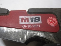 Milwaukee M18 Force Logic 3/4&Prime; CTS-V Press Jaw 49-16-2651CB Conex Banninger
