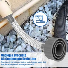 Wet Vac Attachment A/C Drain Lines Cleaner Tool, AC Drain Line Vacuum Adapter&hellip;