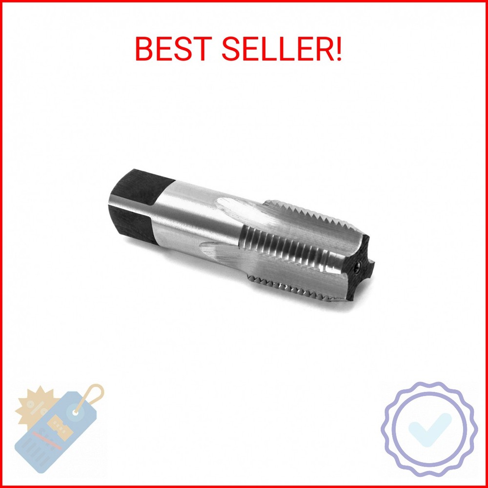 QWORK 1/2&Prime;-14 NPT Pipe Tap &ndash; Metal Thread Repair Tool for Steel, Iron & Copper F