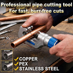 18V Cordless Pipe Press Tool Kit, Electric Hydraulic Press Tool with 1/2&Prime;, 3/4&Prime;,