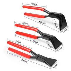 BETOOLL 3-Piece Hand Seamers Sheet Metal Tools Set &ndash; Straight Jaw, 45&deg;, and 90&deg;