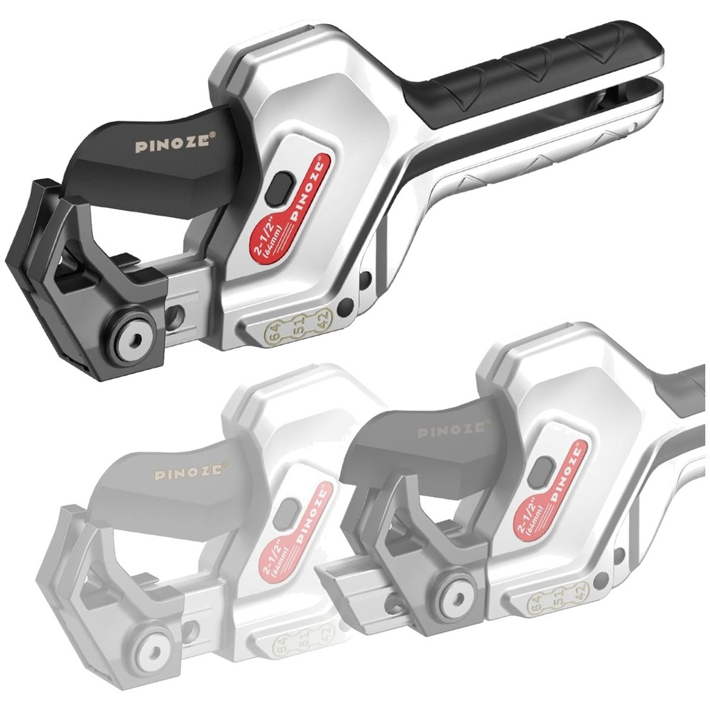 PVC Pipe Cutter, 3-Gear Adjustable Cut up to 2-1/2&rdquo;, Ratchet Pipe Cutter Tool He