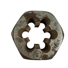 Craftsman 9-52273 1/2 13 and 7/8 NC 9 Left Hand Hexagonal Re-Threading Dies 3Pc