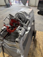 RIDGID 535, 1/8&Prime; to 2&Prime; Pipe Threader w 811A DIE HEAD, Cart & Foot Pedal *VIDEO*