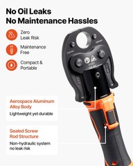 VEVOR 18V Cordless Mini Press Tool Kit for 1/2&Prime; 3/4&Prime; 1&Prime; PEX Pipe Copper Rings