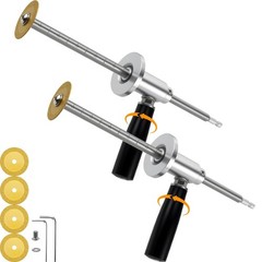 Adjustable Inside Pipe Cutter Tool Set for PVC &ndash; 2Pcs, Diamond Grit Wheel, 7in D