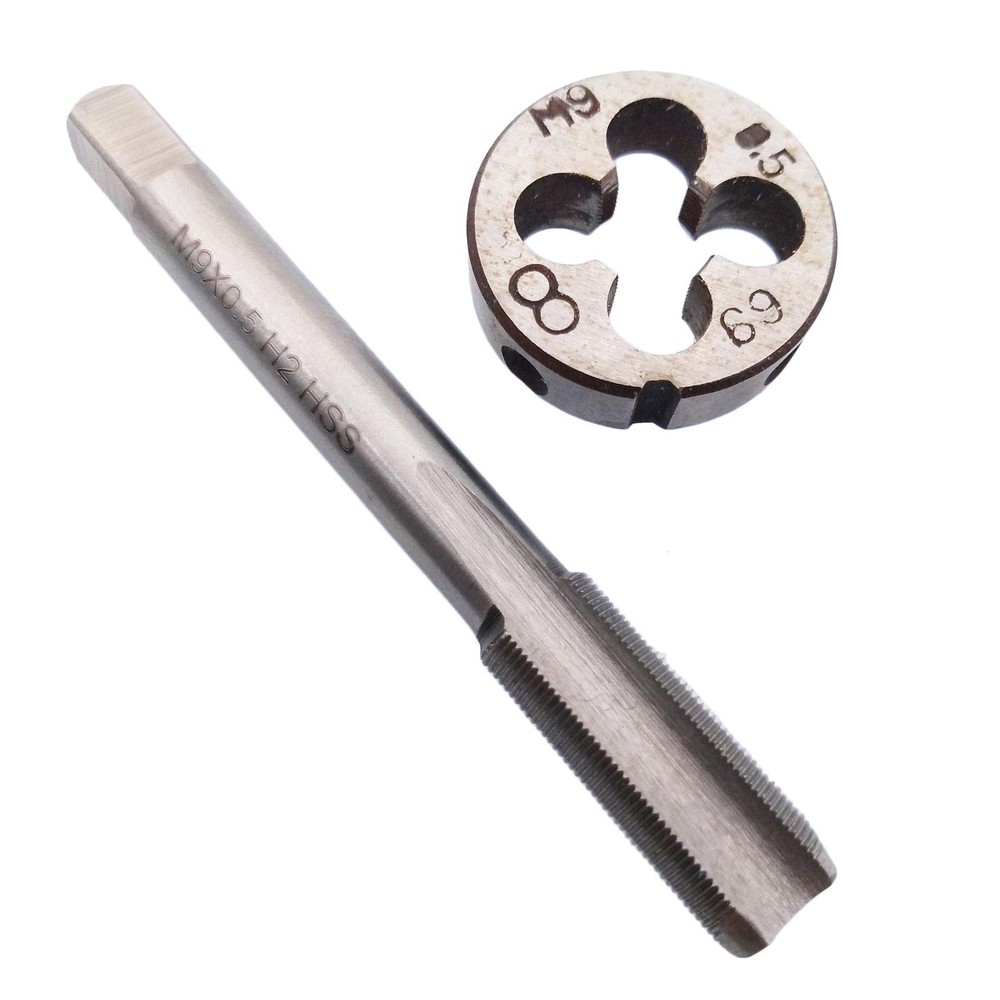 HSS M9x0.5mm Tap Die Metric Thread Right Hand Cutting Tool Supply Hardware