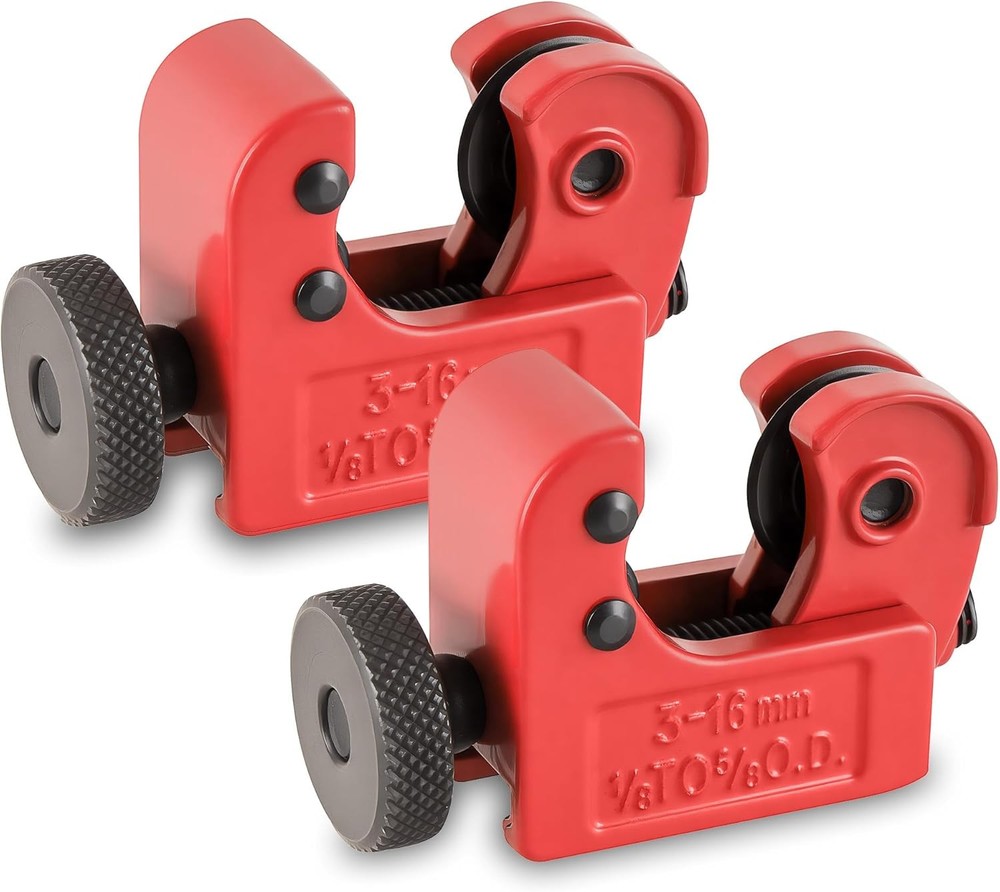2 Pack Tubing Cutter, 1/8-inch to 5/8-inch Tube 5/8-inch, Red