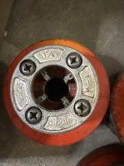 RIDGID Set Lot 1/2&rdquo;-1 1/2&rdquo; 12r Threading Threader Die Set Kit 1A Pipe Cutter