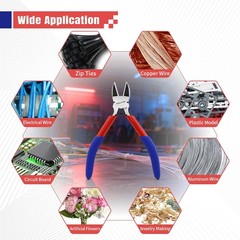 5&Prime; Small Wire Cutter Diagonal Cutting Plier Flush Cutter -10 Pack | Side Cutter