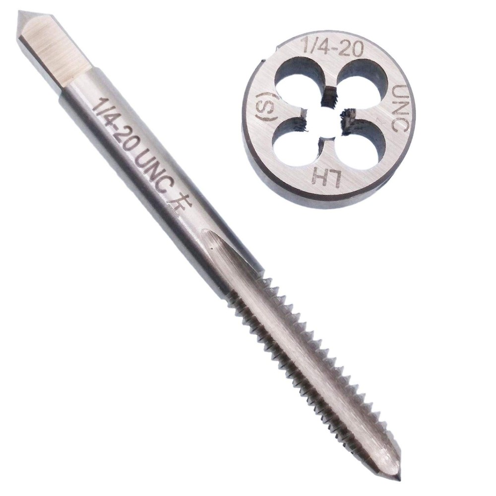 HSS 1/420 UNC Left Hand Thread Tap And Round Die Set Cutting Tool