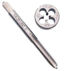 HSS 1/420 UNC Left Hand Thread Tap And Round Die Set Cutting Tool