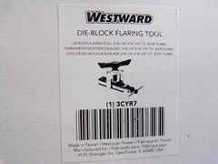 WESTWARD 3CYR7 Flaring Tool,Single,3/16-5/8,6 Sizes 3CYR7