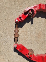 Reed LCRC16 Rotary Cutter Hinged Pipe Cutter 16 to 18 inch Used Missing Hinge