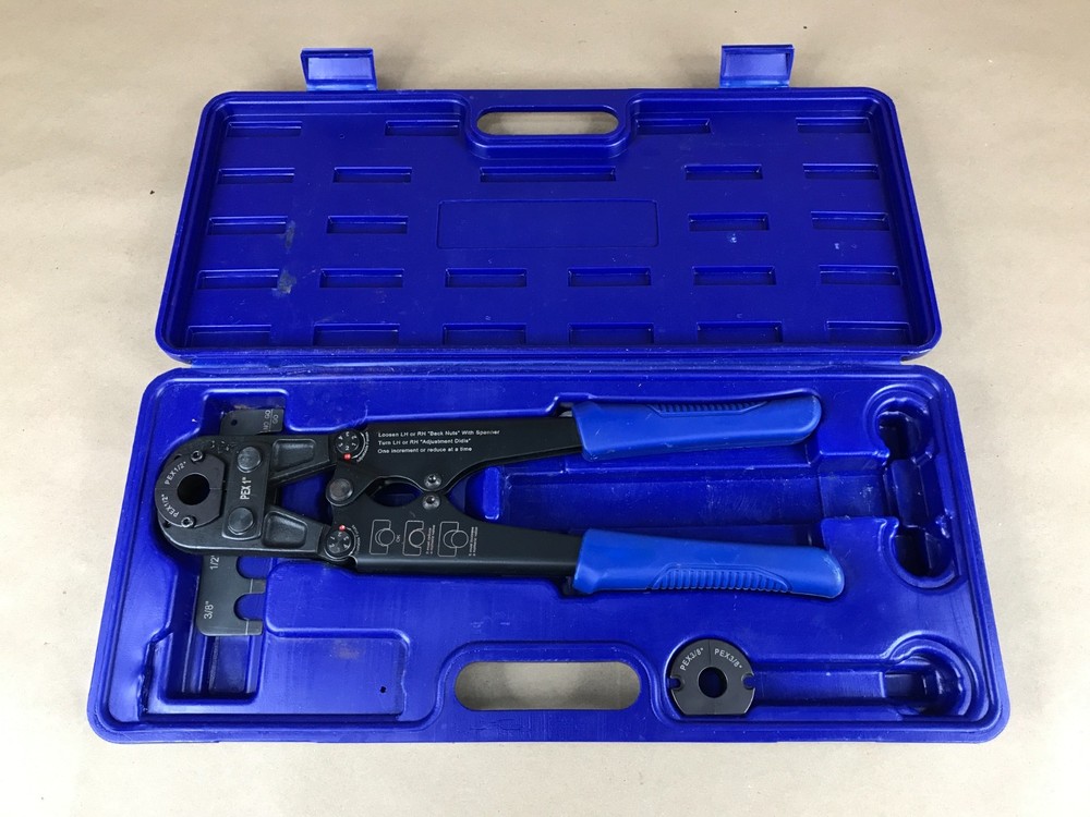 iwiss PEX Crimper, Copper Pipe Crimping Tool Kit With 1/2&Prime; and 3/8&Prime; Inserts