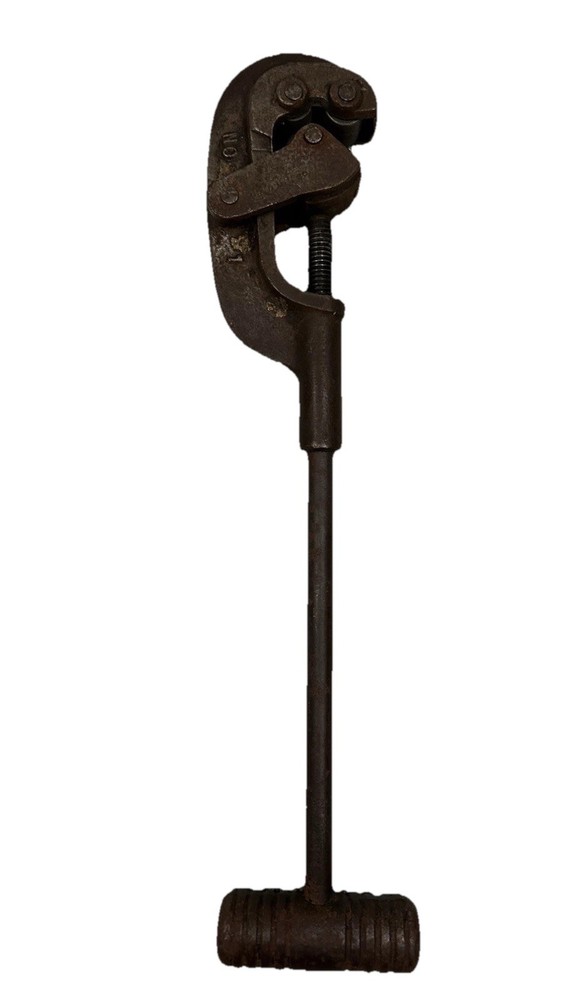 Vintage Reed Mfg Co No. 1 Pipe Cutter Plumbing Tool Erie PA Antique Cast Iron