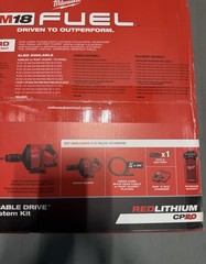 M18 FUEL 18-Volt Lithium-Iron Cordless Plumbing Drain Snake Auger Kit &ndash; NIB