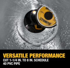 DEWALT Impact Connect Pipe Cutter, PVC Cutter, Diamond Grit Cutting Wheel (DWAIP