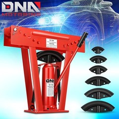 12 Ton Hydraulic Pipe Bender Manual Copper Exhaust Tube Bending Tool + 6 Dies
