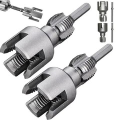 2pcs Integrated Internal & External Pipe Threading-Tool,PVC Pipe Threader Kit