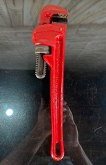 Ridgid 14&Prime; Heavy Duty Pipe Wrench Ridge Tool Co. Elyria, Ohio USA Red ~ Unused
