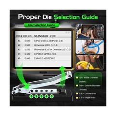 Heavy Duty Standard Hose Crimper, Hose Crimping Tool, with Ferrules (50PK) 0&hellip;.
