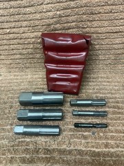 Vintage Ridgid 883 6 Piece Threaded Pipe Extractor Set W/ Case &ndash; Nice