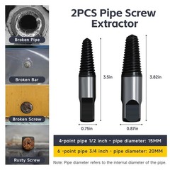 PVC Pipe Threader Cutting Tool For 1/2 And 3/4 Inch Water Pipes Die Wrench