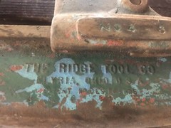 Vintage Pipe Cutter The ridge Tool Co 2&rdquo; To 4&rdquo; 11 Lbs Weight Rigid Heavy Duty