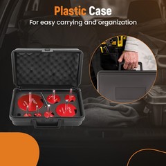 7pcs Plastic Pipe Fitting Reamer Kit for 1/2&Prime; drills PVC pipe reamer tool ABS