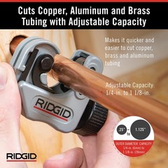 RIDGID 32573 Model 118 2-in-1 Close 13 x 6.75 x 2 inches, Silver/Black