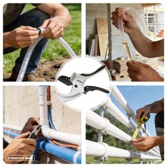 PROWIN Ratcheting PVC Pipe Cutter, 2-1/2&Prime; Capacity with SK5