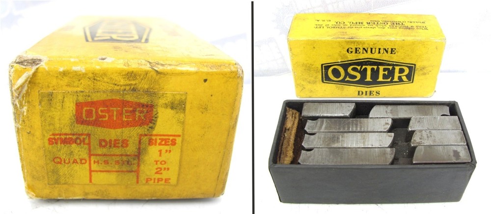 OSTER &ndash; 3-0 A.B. &ndash; QUAD &ndash; H.S. STL. &ndash; 1&Prime; to 2&Prime; Pipe 1, 2, 3, 4