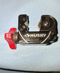 Rigid #104 1/8-5/8 & Husky 1/8-5/8 Mini Copper, Plastic,Tubing Cutters Set (2)