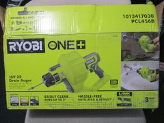 Ryobi PCL456B 18V ONE+ 25&prime; Drain Auger Green Black Cordless Lightweight Preowned