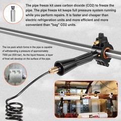 CST2 General Cold-Shot Pipe Freeze Kit, Small, Black + Orange