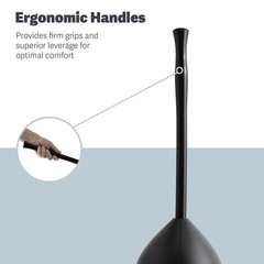 Casabella Toilet Plunger and Hideaway Caddy Combo for (Pack of 1), Black