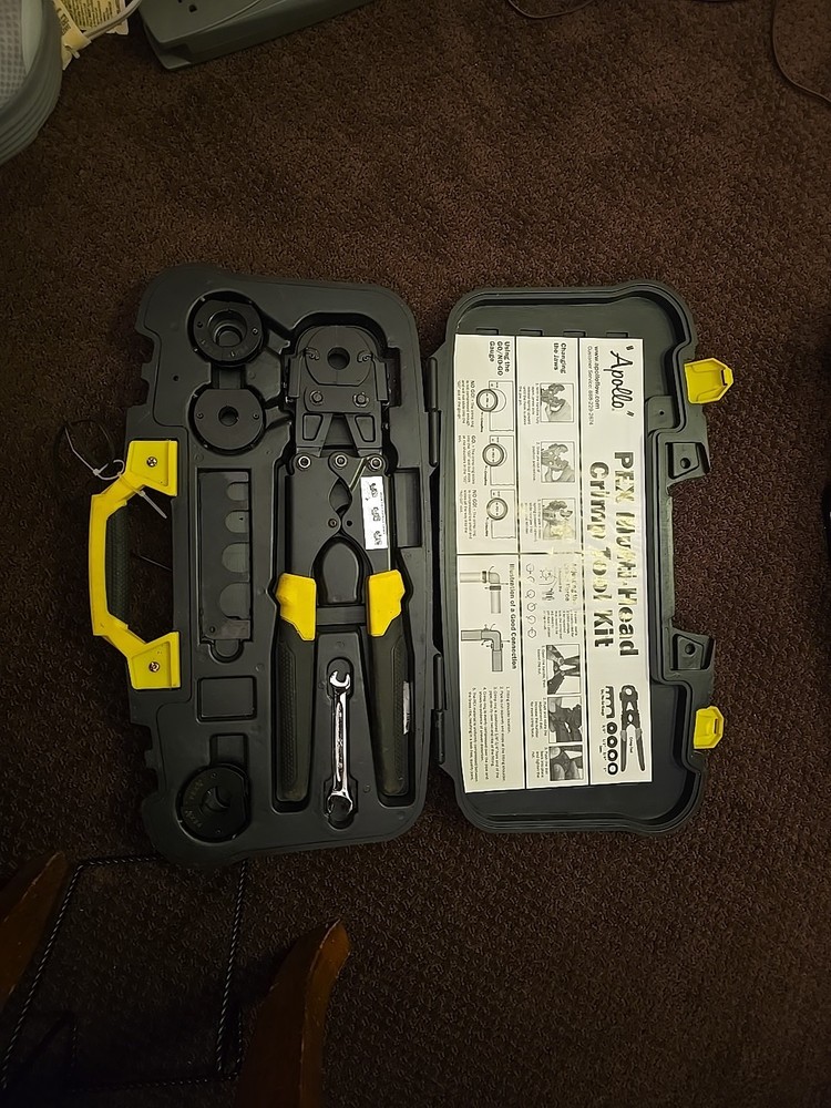 Apollo Multi Head PEX Crimp Tool Kit MISSING 1 INCH READ DESCRIPT