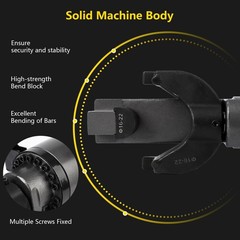 1200W Electric Hydraulic Rebar Bender Tool,110V, Bending up to 7/8 in #7 22 mm