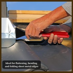 3 Pieces Hand Seamer Sheet Metal Tools, Metal Bending Pliers Set with Straight,