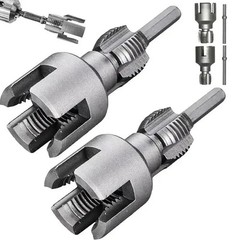 2pcs Integrated Internal & External Pipe Threading-Tool,PVC Pipe Threader Kit