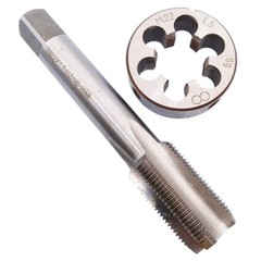 HSS M22 x 1.5mm Tap and M22 x 1.5mm Die Metric Thread Right Hand